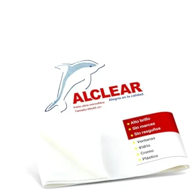 Imagen de ALCLEAR (950002) Paño de ultramicrofibra para Ventanas (60 x 45 cm) en Color Blanco