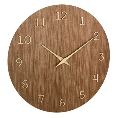 Imagen de TFA Dostmann Reloj de Pared analógico Madera, 60.3072.23, Cuarzo, Accesorio Decorativo para el hogar, Moderno, Alta precisión, Ambiente Natural, Larga duración la