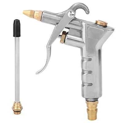 Imagen de Pistola de Soplado Polvo Aleación Aluminio Potente Aire con 1 Boquilla Soplador Limpieza Bomba Herramienta Compresor