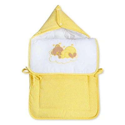 Imagen de Saco de dormir para bebés, cochecito bebé, capazo y Maxi Cosi, algodón, color: amarillo