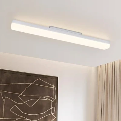 Imagen de CBJKTX Lámpara de Techo Cocina LED Largo 60 cm con luz Diurna Pasillo Blanca 24 W Interior 4000 K Bodega Neutra