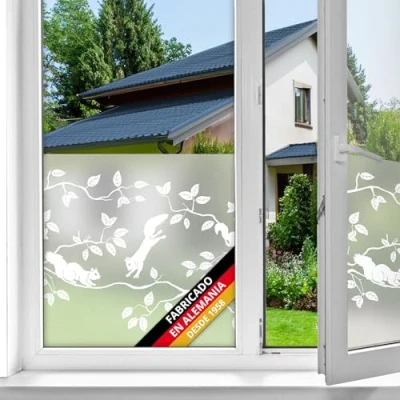 Imagen de d c fix vinilo adhesivo para cristales ventanas Pineview estático premium opaco translúcido privacidad decorativo mampara de ducha baño lámina pegatina 45 cm x 1,5 m