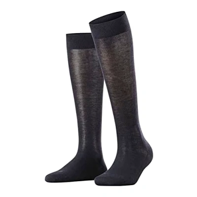 Imagen de FALKE Sensitive London W Kh algodón puños sin presión 1 par, Calcetines largos Mujer, Azul Dark Navy 6370, 35 38