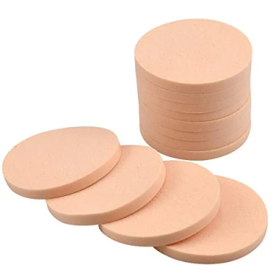 Imagen de Fodlon 12 Piezas Esponjas para Maquillaje, Esponja de Pintura Facial Maquillaje Espuma Unisex Adultos Uso Dual Seco y Húmedo Redondo