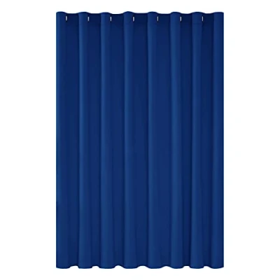 Imagen de Deconovo Cortinasde Salón Moderna, Opacas Térmicas Aislantes Frío y Calor, con Ojales, 254x242 cm(Ancho x Alto), Azul Oscuro, 1 Pieza
