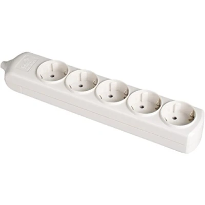 Imagen de SOLERA 8005 Regleta/Base múltiple sin Cable de 5 enchufes, Color Blanco