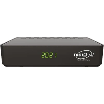 Imagen de Digiquest DVB T2 G9 Mediaplayer Decodificador Digital terrestre con Doble Mando a Distancia, Color Negro