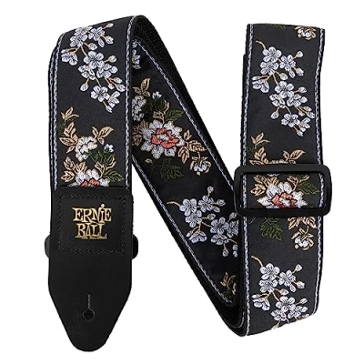 Imagen de Ernie Ball Classic Jacquard Guitar/Bass Strap White Blossom
