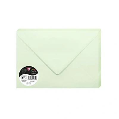 Imagen de Clairefontaine 5652 C Pack de 20 sobres 16, x 22, 90 0, 10 cm, color verde 16.20 22.90 0.10