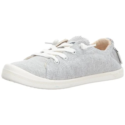 Imagen de Roxy Zapatillas Rory sin cordones para mujer, Gris ceniza, 37.5 EU