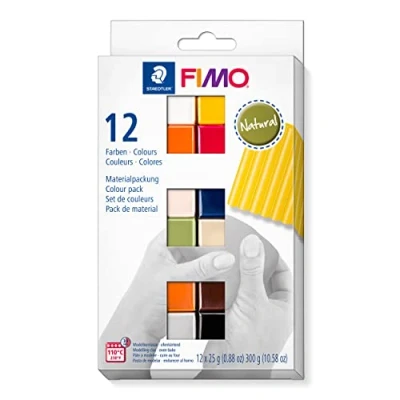 Imagen de Staedtler 8023 C12 4. Pasta para modelar FIMO. 12 pastillas de Colores 25 gramos. Pack Naturales. , color/modelo surtido