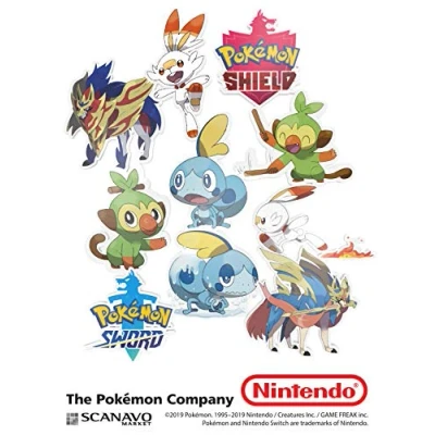 Imagen de Pokemon Sword and Shield Stickers Nintendo Switch [Importación inglesa]