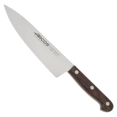 Imagen de Arcos Serie Atlantico Cuchillo Cocinero Hoja de Acero Inoxidable 175 mm Mango Madera Palisandro Color marrón