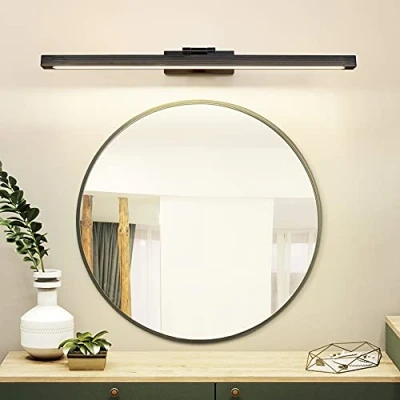 Imagen de TYhogar Lámpara de Espejo Baño 60cm 12W, Luz Temperatura Ajustable 3 Colores 3000K/4500K/6000K, Aplique Sin Parpadeo Iluminación Frontal, Pared IP44