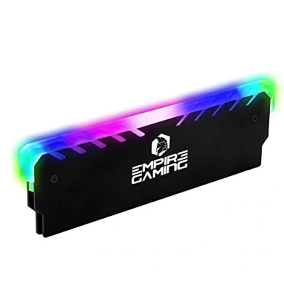Imagen de EMPIRE Gaming Guardian M201 Disipador de Calor para Memoria RAM DDR DDR3 DDR4 PC Radiador RGB Sync Direccionable Refrigerador Aluminio Intel y AMD