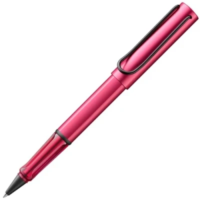 Imagen de Lamy AL star 3D9 Bolígrafo roller ligero de aluminio con mango ergonómico y clip metálico autoamortiguador, incluye recambio M 63