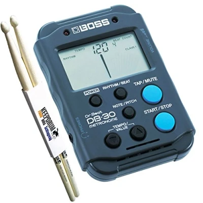 Imagen de Boss DB 30 Dr Beat Metrónomo y baquetas Keepdrum (1 par)