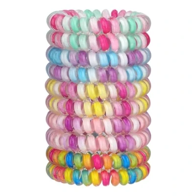 Imagen de JessLab Espiral Pelo Lazos, 10pzas Surtido Sin Rastro Lindo Plástico Cola de Caballo Plástico, No Daño Cabello Accesorio para Mujeres y Niñas, Mezcla Color 17