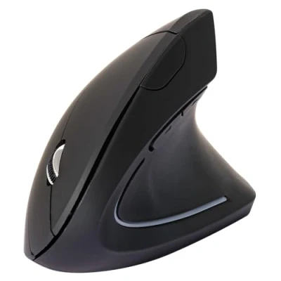 Imagen de Raton q connect optico inalambrico ergonomico vertical pilas aaa negro