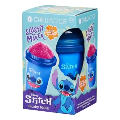 Imagen de ChillFactor Puntada Disney Slushy Maker Máquina Reutilizable con diseño de Personajes Stitch, granizados caseros, Color Azul (Character Options Ltd 08258)