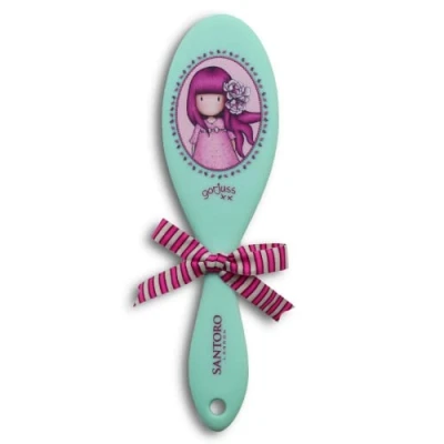 Imagen de Santoro Gorjuss cepillo para niñas, el pelo, colección Cherry Blossom, color turquesa