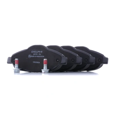 Imagen de DELPHI LP2070 Juego de pastillas freno no preparado para indicador desgaste Chapa antichirridos con accesorios PEUGEOT: 308 I Hatchback, 3008