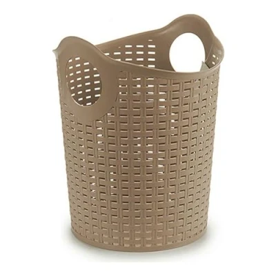 Imagen de BigBuy Home S3605851 Capazo Multiusos Rattan Plástico MD, Materiales Varios, Multicolor, 35 x 28 cm