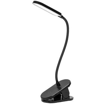 Imagen de Aigostar Luz Lectura,Lámpara Lectura Pinza con 360 Brazo Flexible Regulable, de Cama Clip,3 Modos,Recargable Usb Flexo Led Escritorio 4000K Protección Ojos Colors Para Leer, Trabajar,Negro
