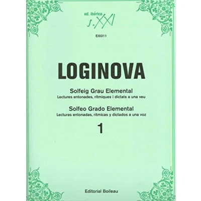 Imagen de Solfeig Grau Elemental 1 / Solfeo Grado 1: Lectures entonades, rítmiques i dictats a una veu Lecturas entonadas, rítmicas y dictados voz