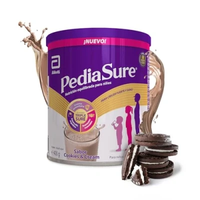 Imagen de PediaSure Sabor Cookies &amp; Cream Complemento Alimenticio para Niños con Proteínas,Vitaminas y Minerales 400 gr