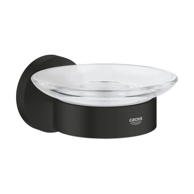 Imagen de GROHE Start Quickfix Jabonera con soporte mural, Negro Mate 411932430