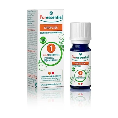 Imagen de Puressentiel Aceite esencial de Clavo, Bio, puro y origen natural, AEBBD, 10 ml
