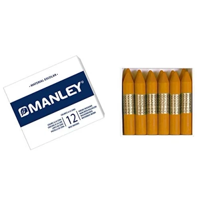 Imagen de Lapices cera manley unicolor ocre madera n.64 cajade 12 unidades