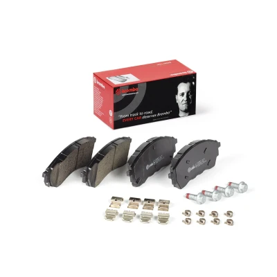 Imagen de BREMBO P 24 225 Juego de pastillas freno con avisador acústico desgaste tornillos pinza accesorios FORD: Ranger Mk3
