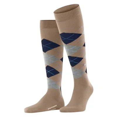 Imagen de Burlington Edinburgh M KH lana largo estampado 1 par, Calcetines largos Hombre, Marrón (Camel 5038) nuevo ecológico, 40 46