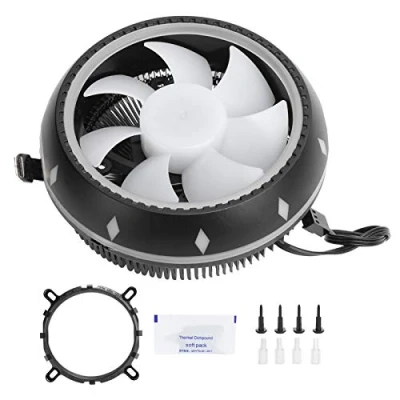 Imagen de Enfriador de CPU RGB para Intel LGA775 / 1150/1151/1155/1156/1366 AMD FM2 AM4 FM1 AM3 + AM2, 2000PRM, disipador calor del ventilador refrigeración host escritorio 3 pin