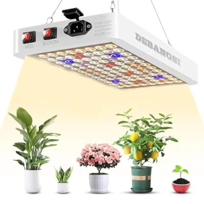 Imagen de DeBangsi 1000W Full Spectrum LED Grow Light Plant Lamp con doble interruptor VEG/BLOOM, 4566LM UV IR, luz de planta chip, para invernadero y plantas interior, verduras flores