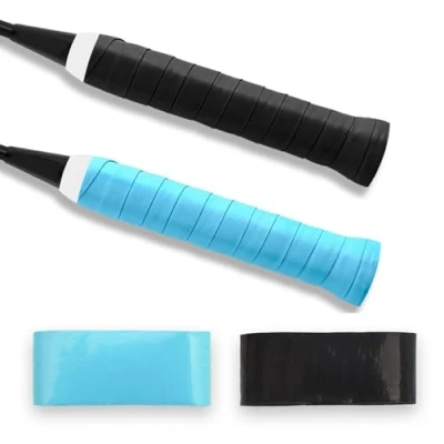 Imagen de JJPJL 2 Piezas Grip Padel,Overgrips Padel,Cinta Raqueta Tenis,Grip Tenis,Overgrip Tenis,Antideslizante,para Bádminton,Tenis,Squash Racketball Raqueta,Caña de Pescar (Negro+Azul)