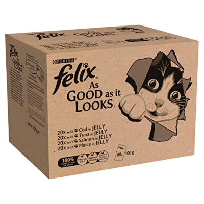 Imagen de Felix Tan Bueno como se ve para Gatos 80 x 100 g (80 Bolsas)