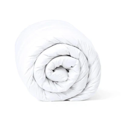 Imagen de Amazinggirl edredón nórdico de Invierno 200 x 135 cm edredones Manta para Dormir Acolchado cálido Blanco Microfibra