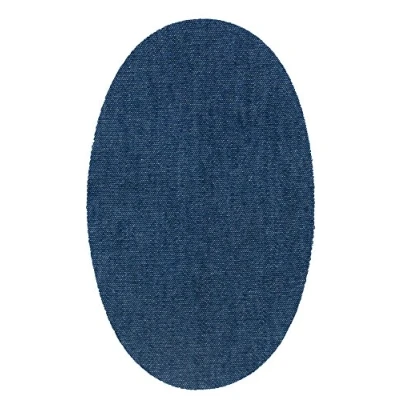Imagen de Haberdashery Online 6 rodilleras tejanas termoadhesivas de plancha. Coderas para proteger tu ropa y reparación pantalones, chaquetas, jerseys, camisas. 16 x 10 cm. (21. Tejano medio)