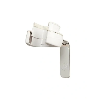 Imagen de D&amp;A Colgador de pared para guitarras, color blanco y cromado