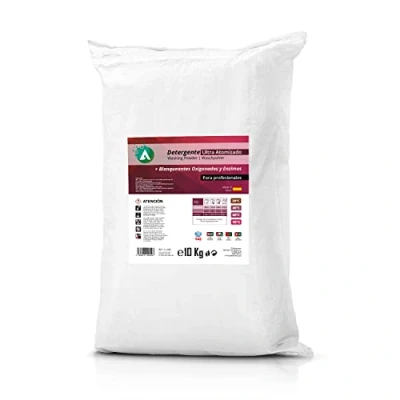 Imagen de Vitacab Detergente en polvo Lavadora 10 Kg de lavanderia Jabón ropa blanca y color Jabon Atomizado con Oxigeno Activo Enzimas