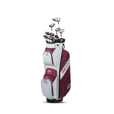 Imagen de Callaway golf REVA Juego completo de para mujer (derecho, bolsa carrito 11 piezas (regular), berenjena)