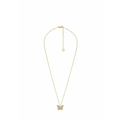 Imagen de Fossil Sutton JF04920710 Collar de latón dorado para mujer