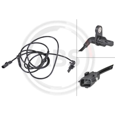 Imagen de A.B.S. 30209 Sensor de ABS activo 1985 negro DACIA: Dokker Express