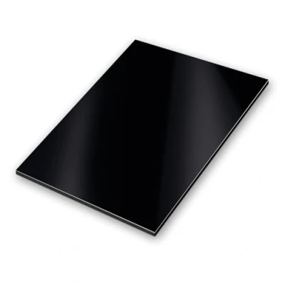 Imagen de iSecur I Panel compuesto de aluminio negro letrero resistente a la intemperie para modelismo Señalización construcción feriasI serigrafía bricolaje 30 x 40 cm az_132