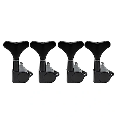 Imagen de Musiclily 4 en línea Bajo Clavijas de Afinación Clavijero Repuesto para Cuerdas Eléctrico, Negro