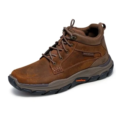 Imagen de Skechers Respected Boswell, Botas Hombre, Dark Brown Leather W/ Synthetic, 39.5 EU