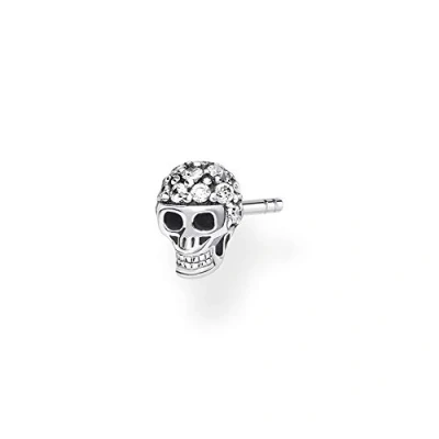 Imagen de Thomas Sabo Pendientes individuales de plata ley 925, diseño calavera